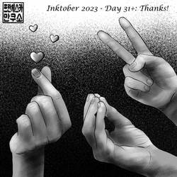 Inktober 2023 - Day 31: Thank you