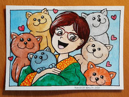 Card for a lovely cat lady :)