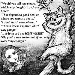 Alice and Cheshire Cat