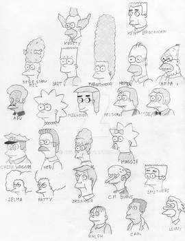 Simpsons Faces