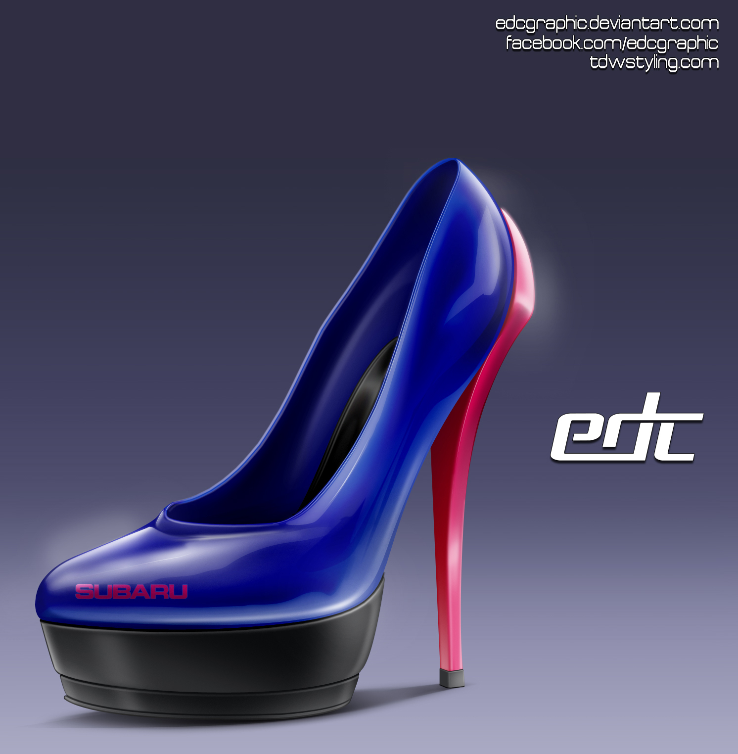 Edc Graphic Subaru Highheel