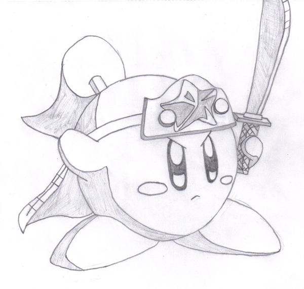 Awesome Ninja Kirby Drawing by MeowMaster789 on DeviantArt