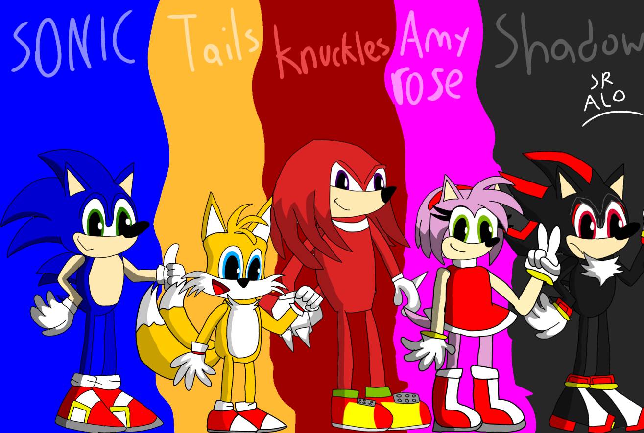 sonic the hedgehog, amy rose, shadow the hedgehog, knuckles the