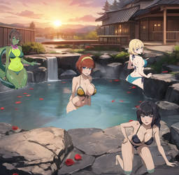 Tmnt Girls At The Hotspring 