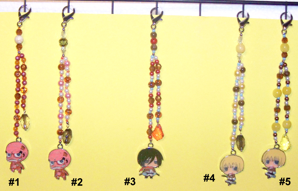 Attack on Titan Beaded Fobs