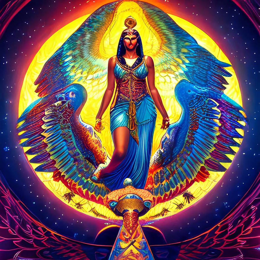 Egyptian Goddess Isis by Yamtharf on DeviantArt