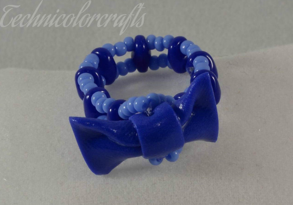 Blue Ribbon Ring by technicolorcrafts on DeviantArt