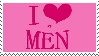I Love Men (movie maker effects) Stamp
