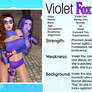 Character Sheet - Violet Fox 