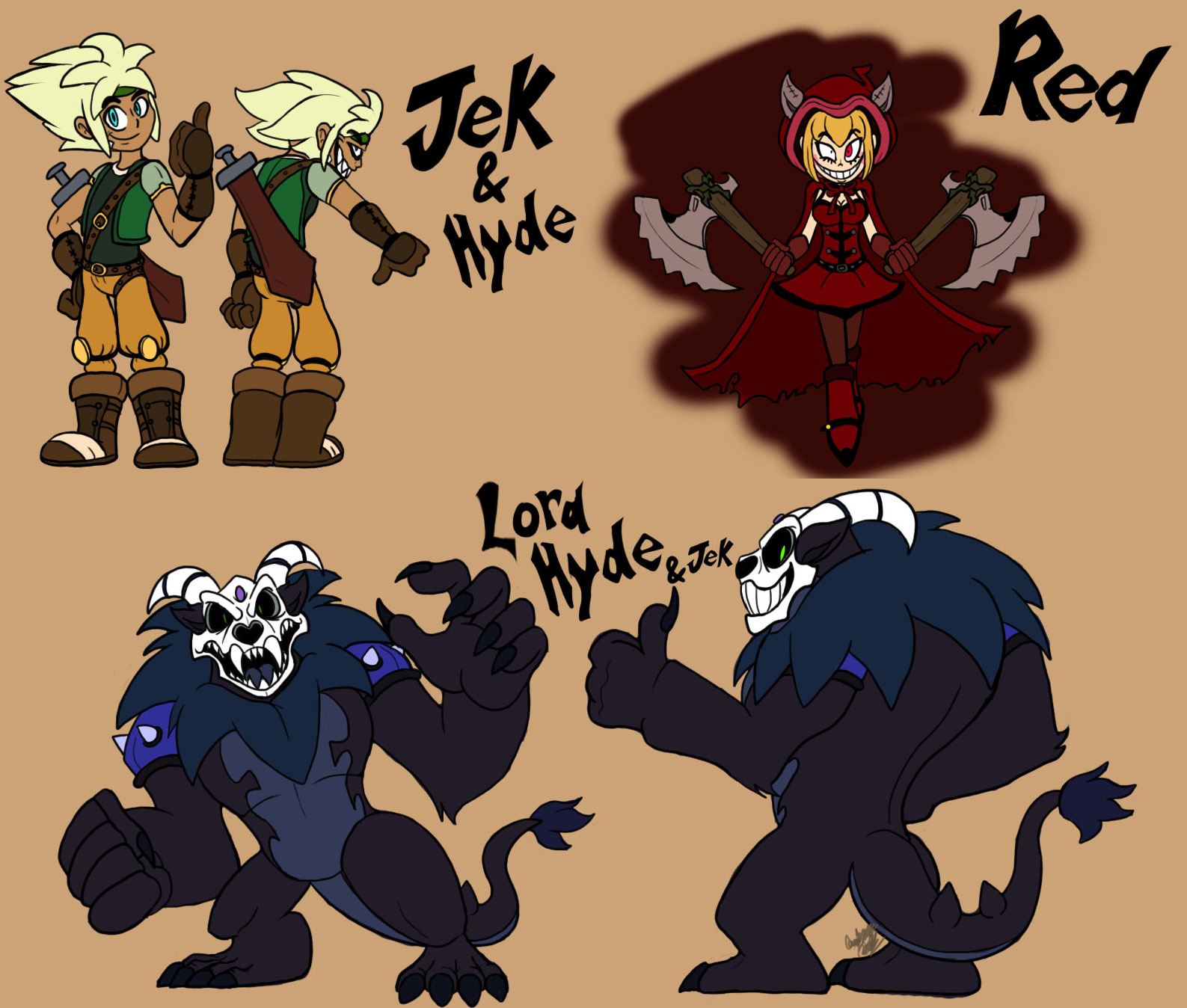 Jek And Hyde Character Compilation