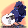 Wooloo and Corviknight