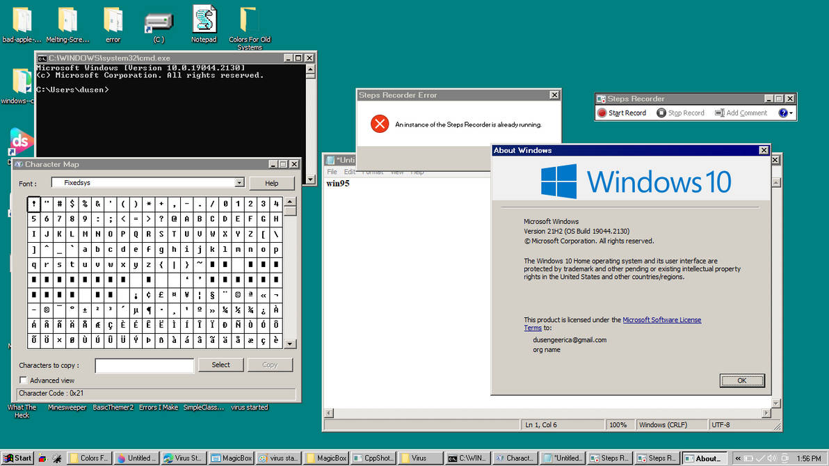 Windows 95 Modified Windows 10 Turned to Windows 95 by EricaDusenge on DeviantArt