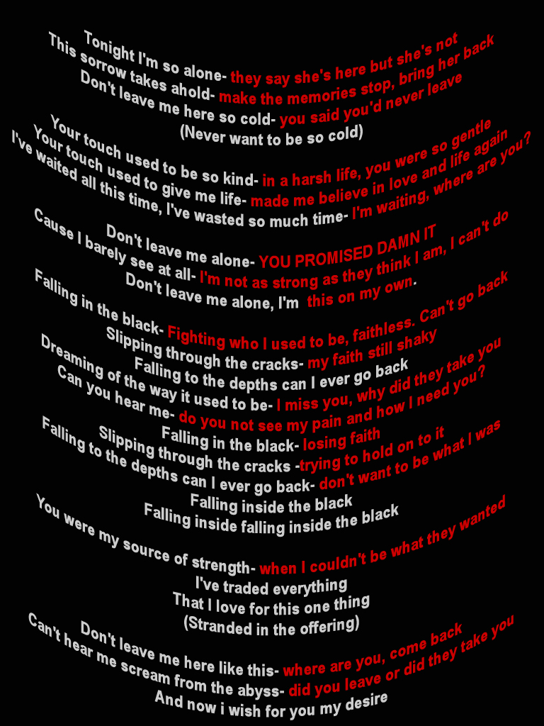 Falling Inside The Black By Tears Of Blood Roses On Deviantart