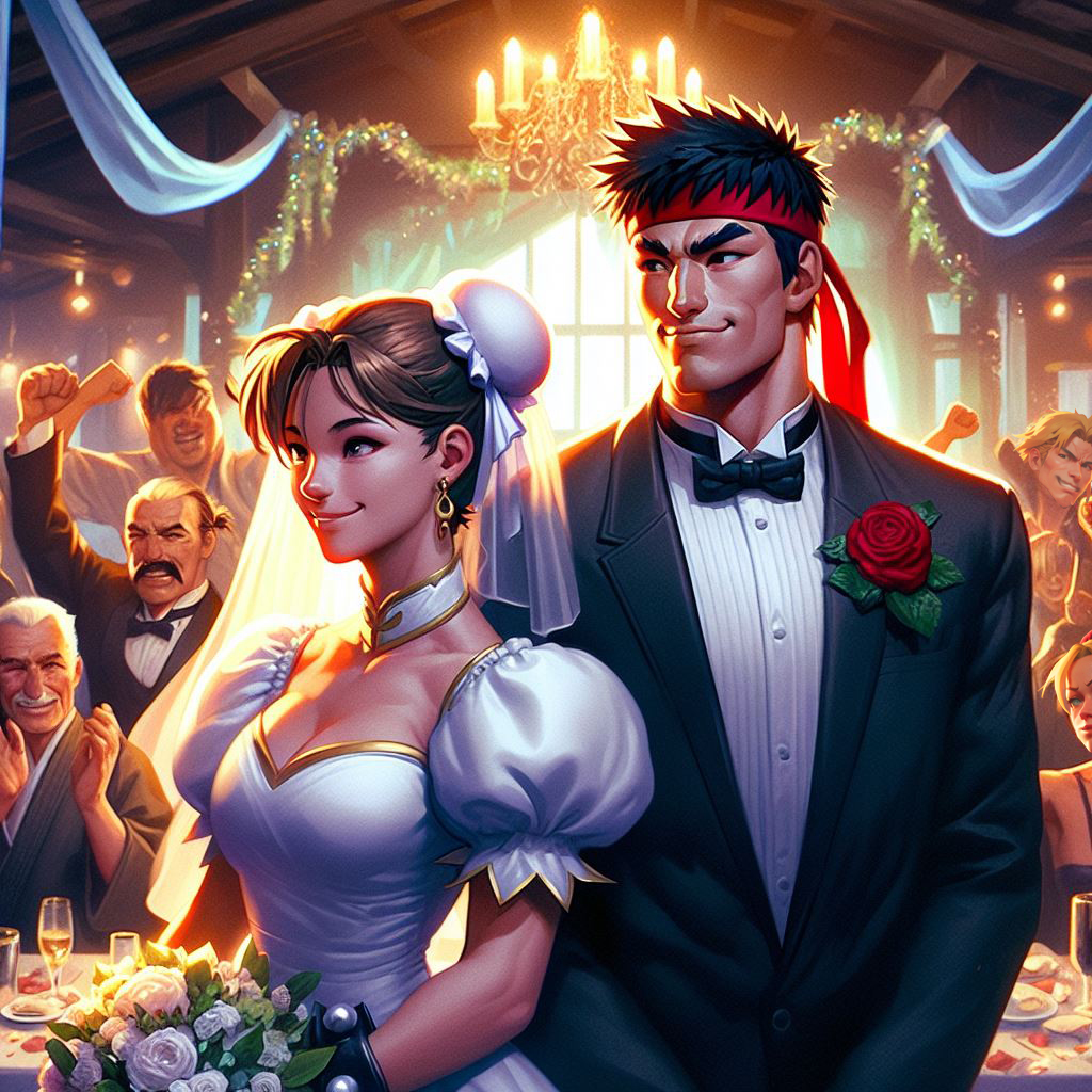 Chun Li And Ryu R Ryu and Chun Li's Dojo Wedding by bbbeto on DeviantArt