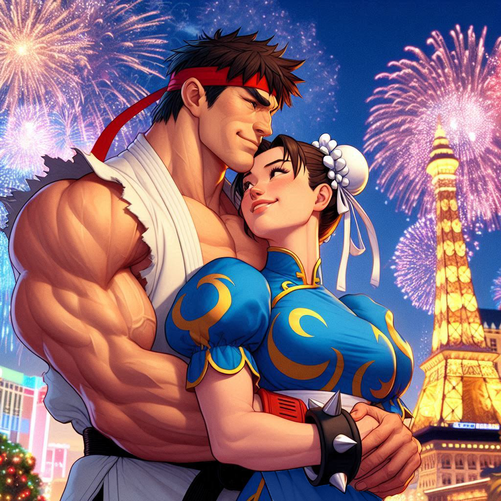 Chun Li R36 Chun Li and Ryu's New Year Midnight Embrace by bbbeto on DeviantArt