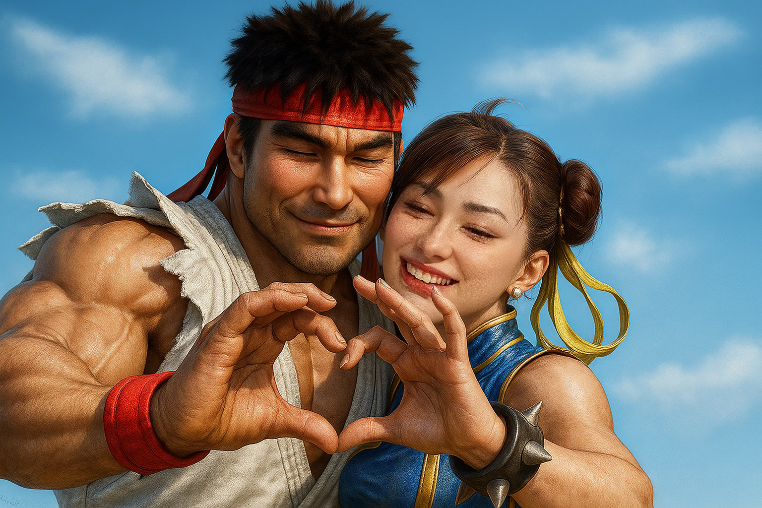 Chun Li And Ryu R Ryu and Chun Li and the Sunny Day Victory by bbbeto on DeviantArt