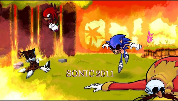 notdevy on X: did a random thing, idk. the left sprite is from the sonic.exe  2011 remake game.  / X