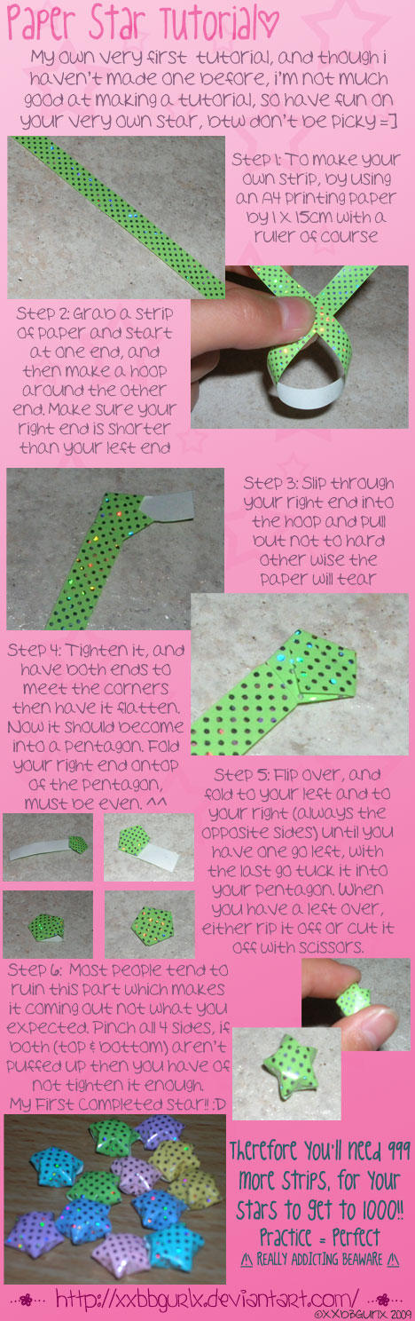 Paper Stars Script Paper Star Tutorial by xXbBGurlx on DeviantArt