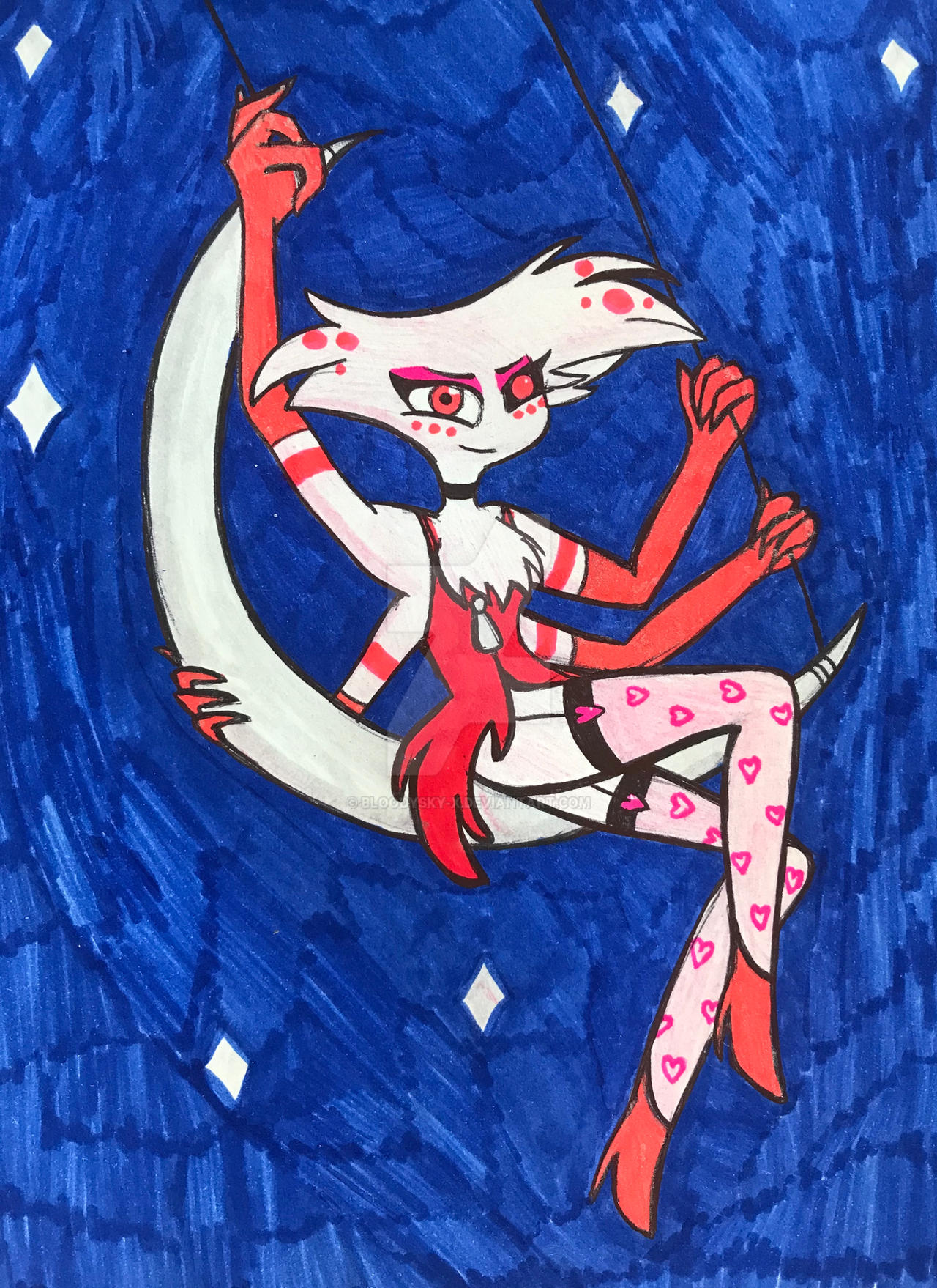 Hazbin hotel - Angel Dust by Bloodysky-X on DeviantArt