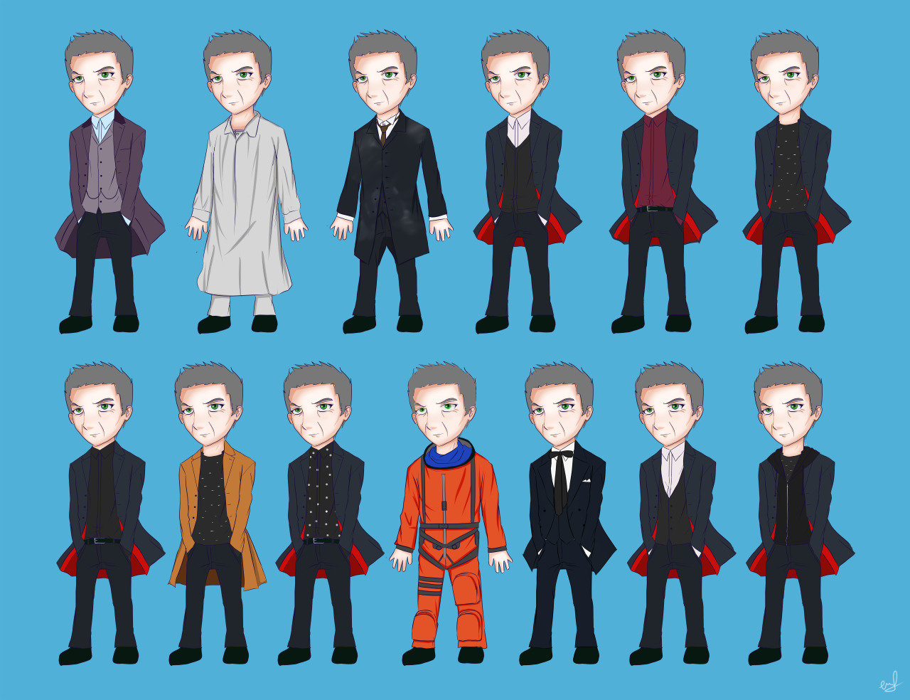 Doctor Who - All Twelfth's Costumes in Series 8