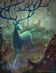 Deer in the Woods