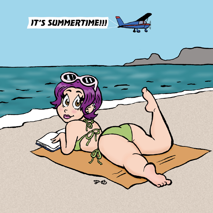 Chibi Bianca on the Beach