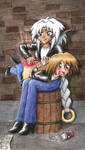 Outlaw Star commission by rocketdave