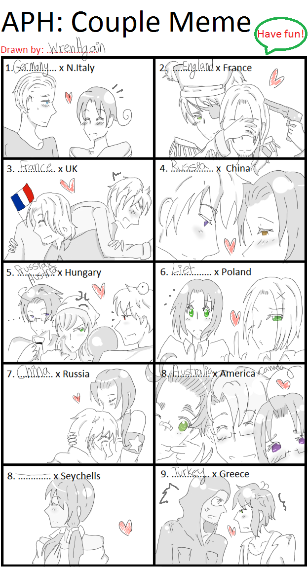 Hetalia Couple Meme