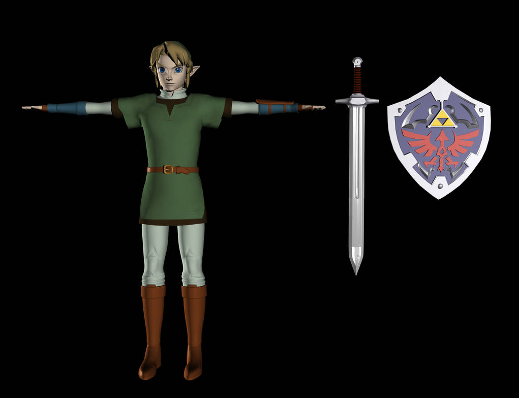 3d LINK full body by karl47 on DeviantArt