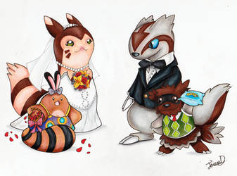 Furret and Linoone's Wedding