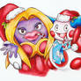 Merry Christmas from Jynx and Mr. Mime!