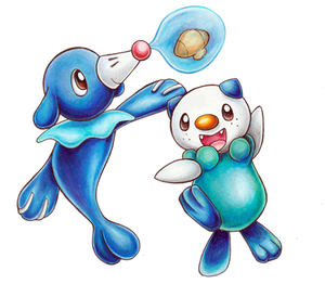 Popplio and Oshawott