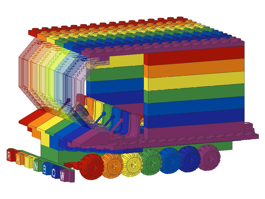 Lego Project Rainbow Roller (Side by mythrilmoth on DeviantArt