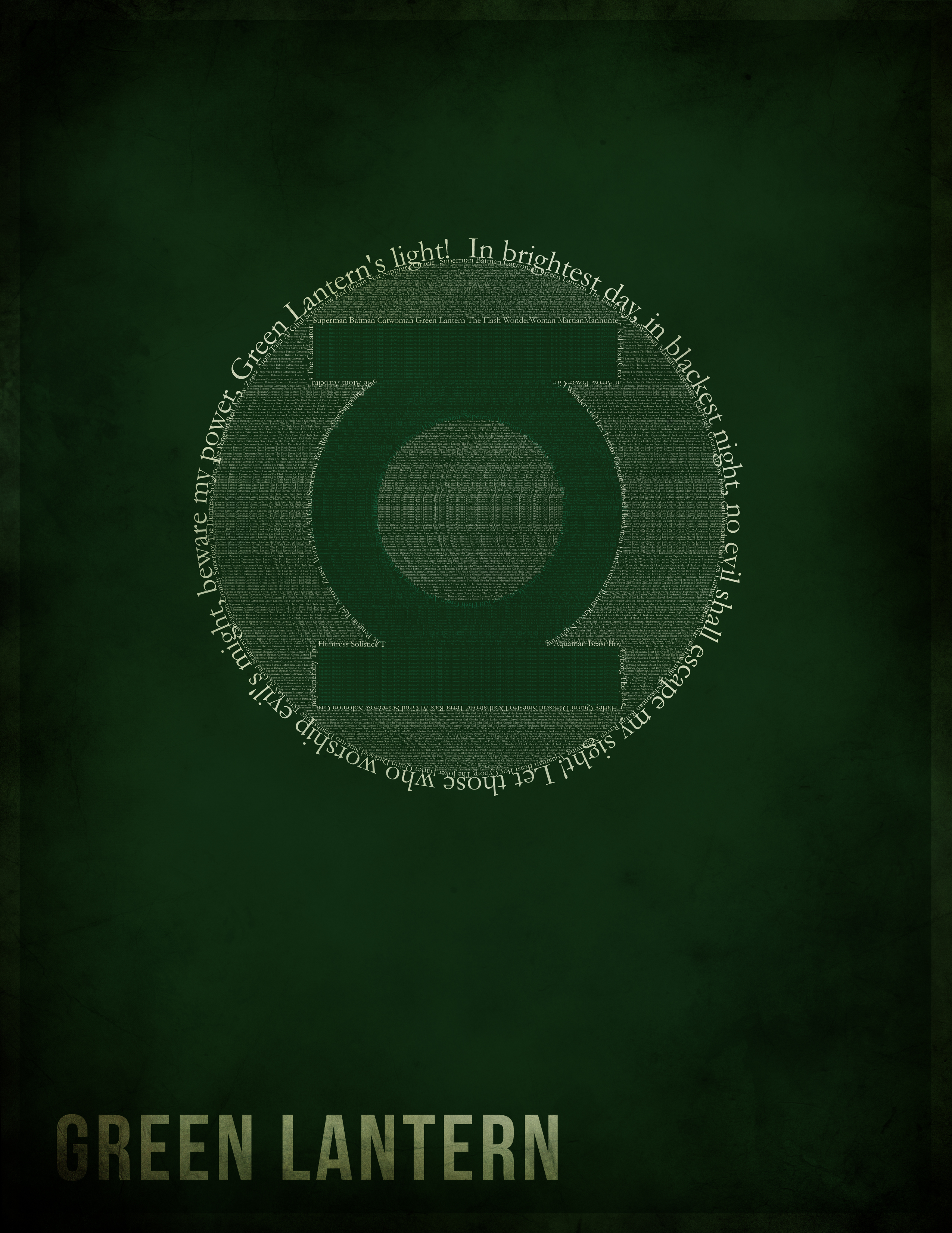 Green Lantern Typographic Logo (Oath)