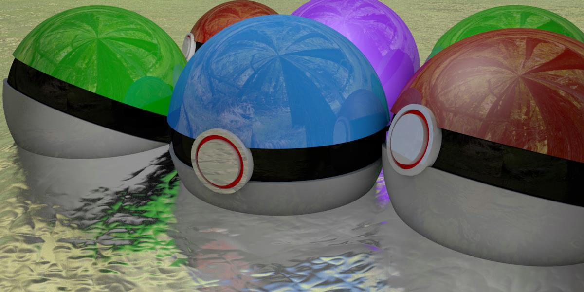 Pokeballs Water by zerorockerizo on DeviantArt