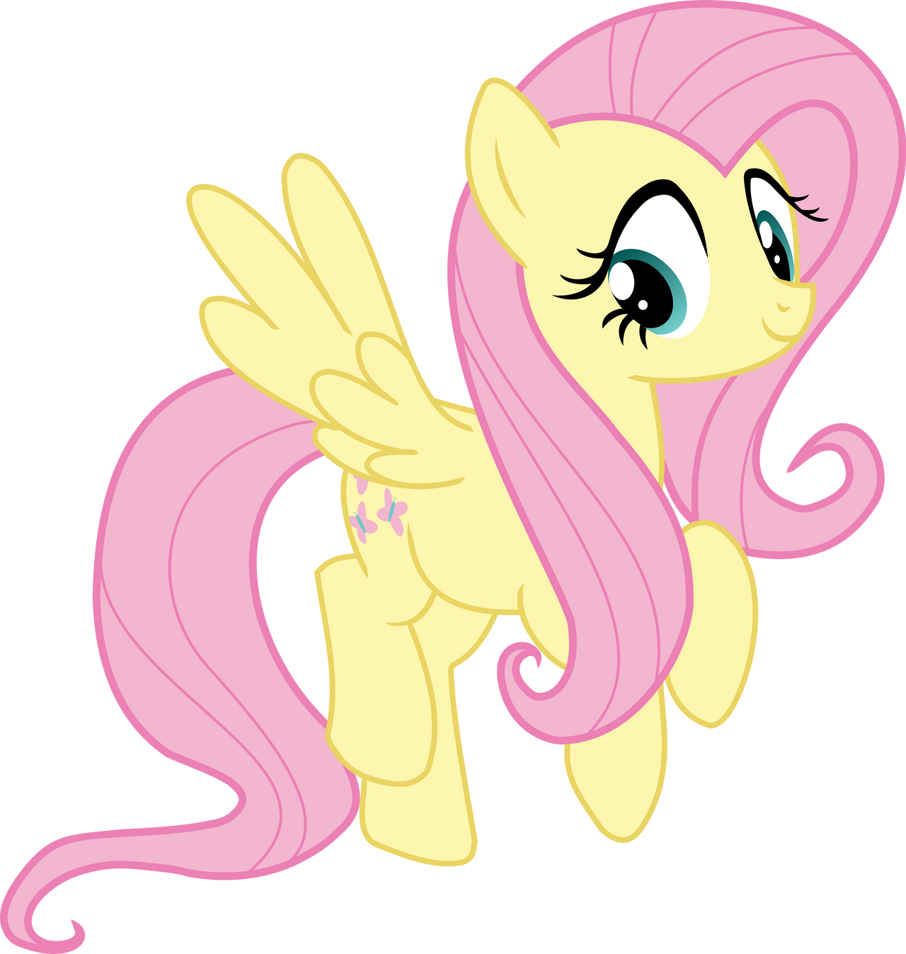 Fluttershy Flying by LaczkoUr on DeviantArt