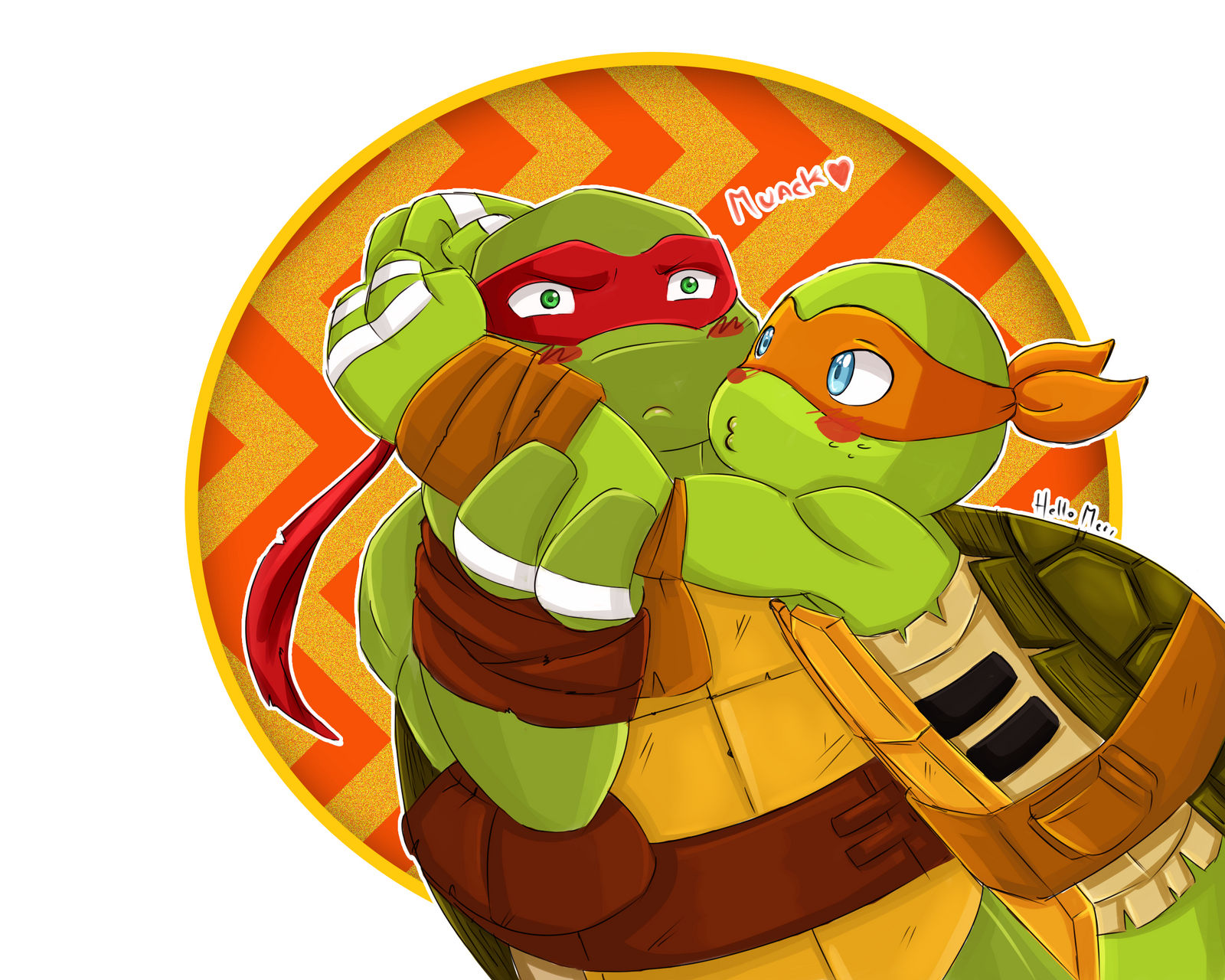 Mieke Raph Raph and mikey oww by HelloMeri92 on DeviantArt
