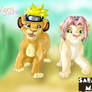 NaruSaku en leones