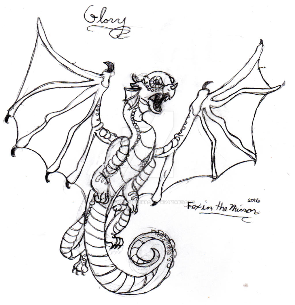 Glory sketch Wings of Fire ( please read below) by Thefoxinthemirror