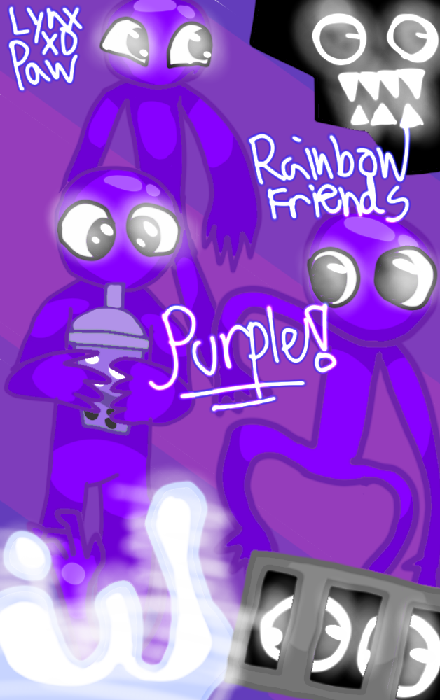 Rainbow friends purple (redesign) by Polisheed on DeviantArt