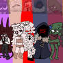 Some of the members of MrsAmnesia's Roblox Myth