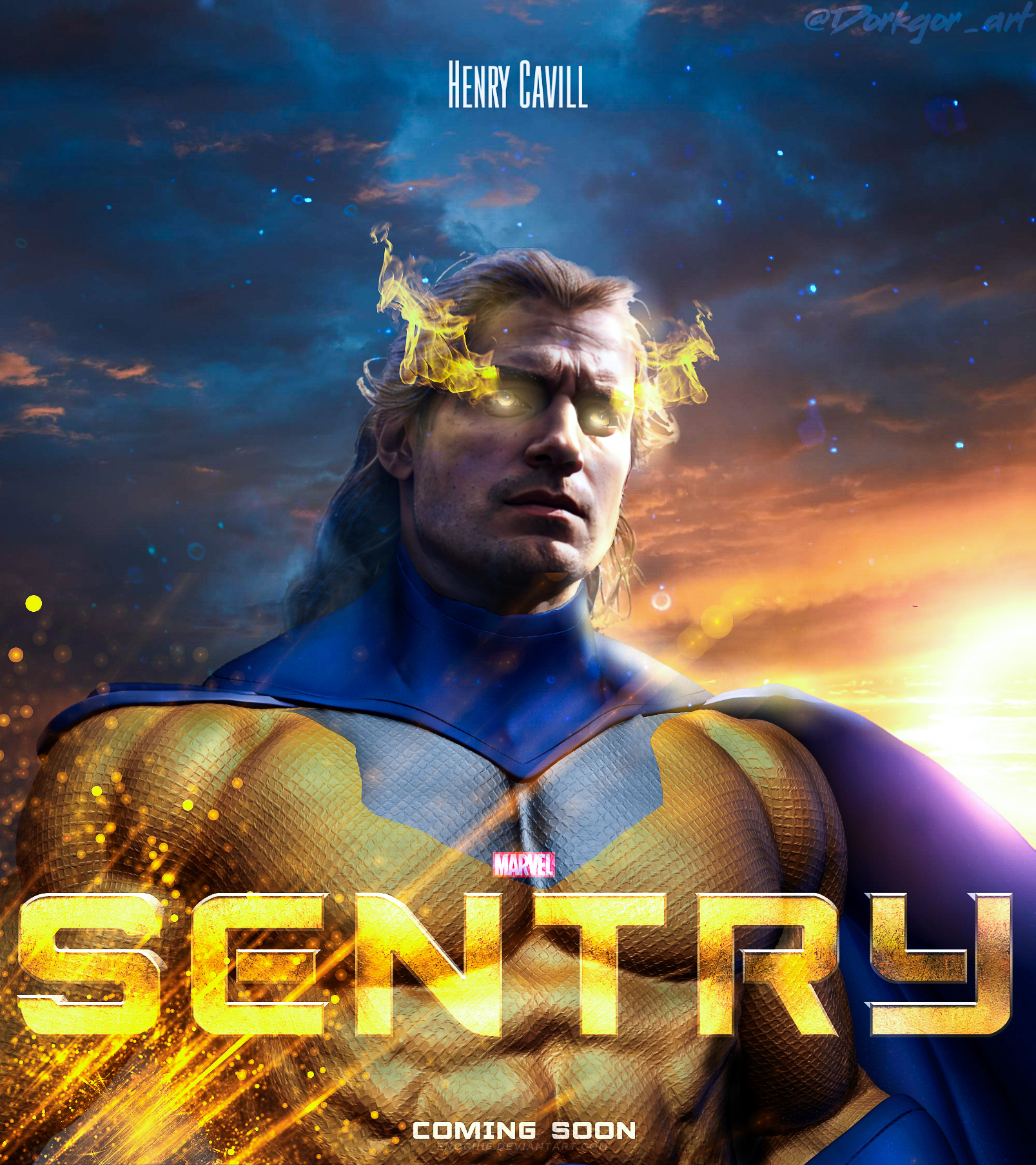 Henry cavill in the mcu at marvel plays sentry