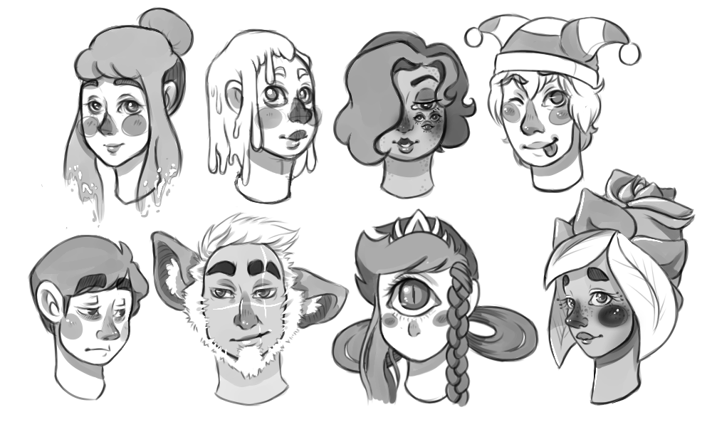 Headshot sketches