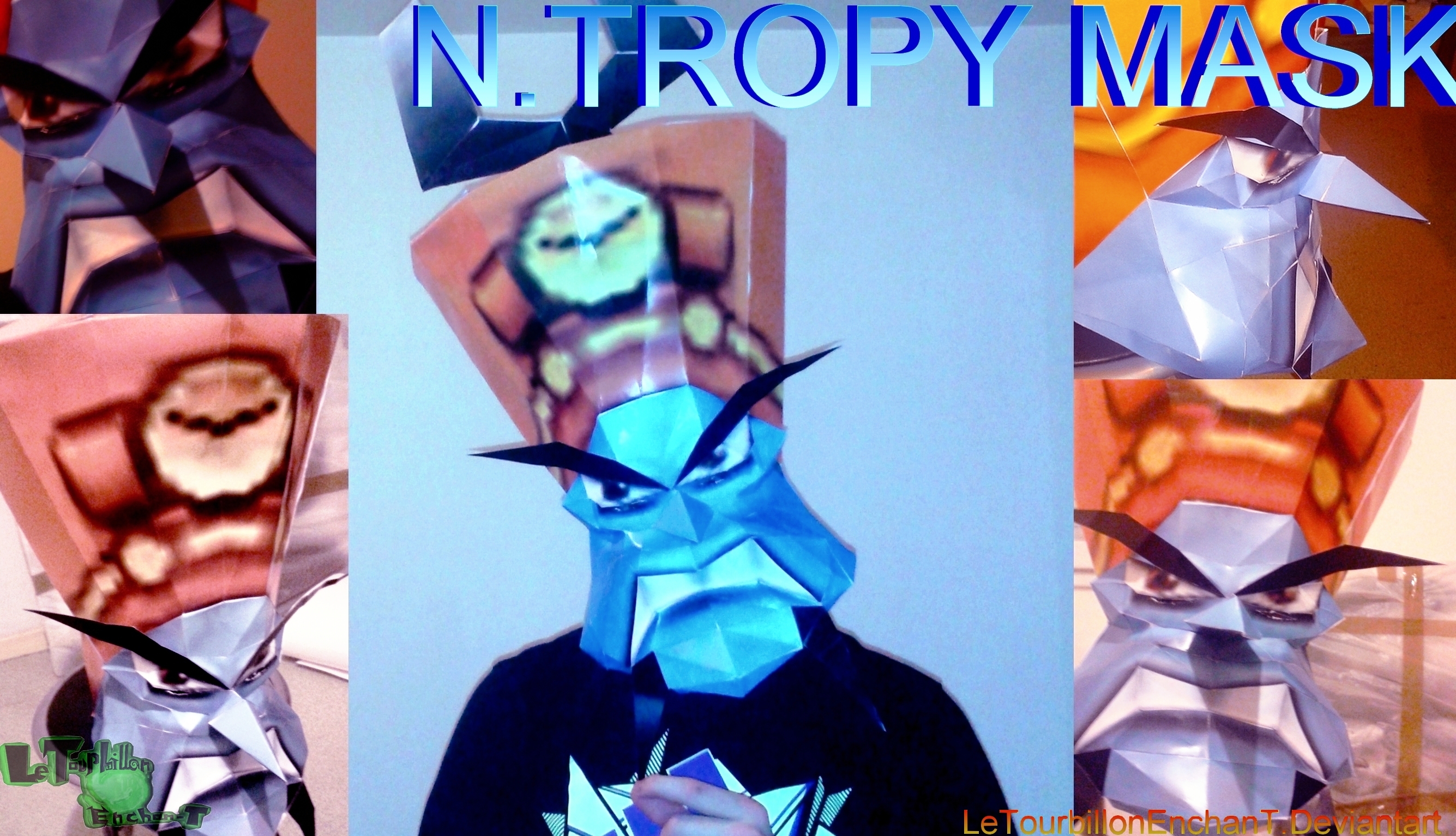 Crash Nitro Kart - N.Tropy Mask - LTE-T Papercraft