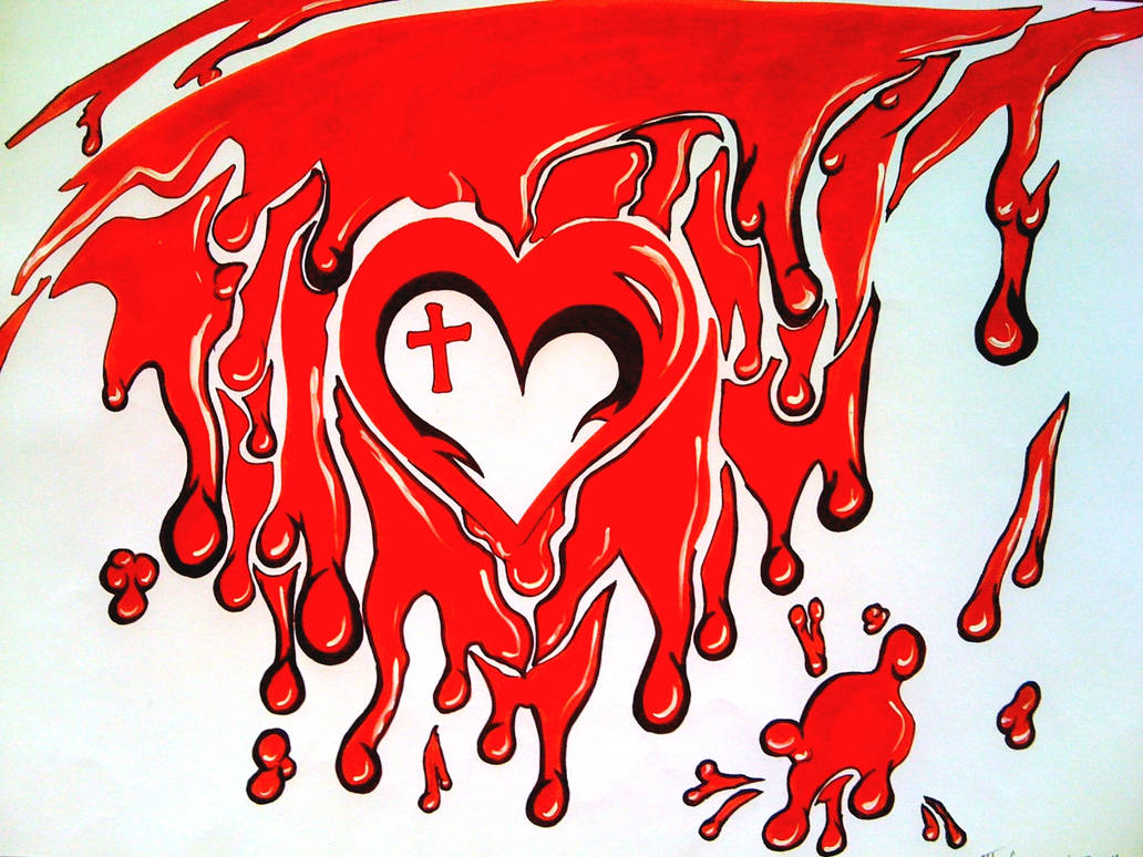 Slashed Heart by Em-Exclamationmark on DeviantArt
