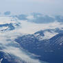 ICE BLUE GLACIER FLOW ALASKA