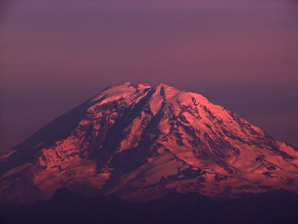 Mt. Rainier at sunset June 29