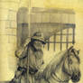 soldado en caballo