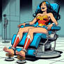 Wonder Woman Tickled - Comic Version - 1 of 3 - AI