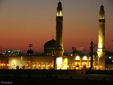 Mosque at dusk